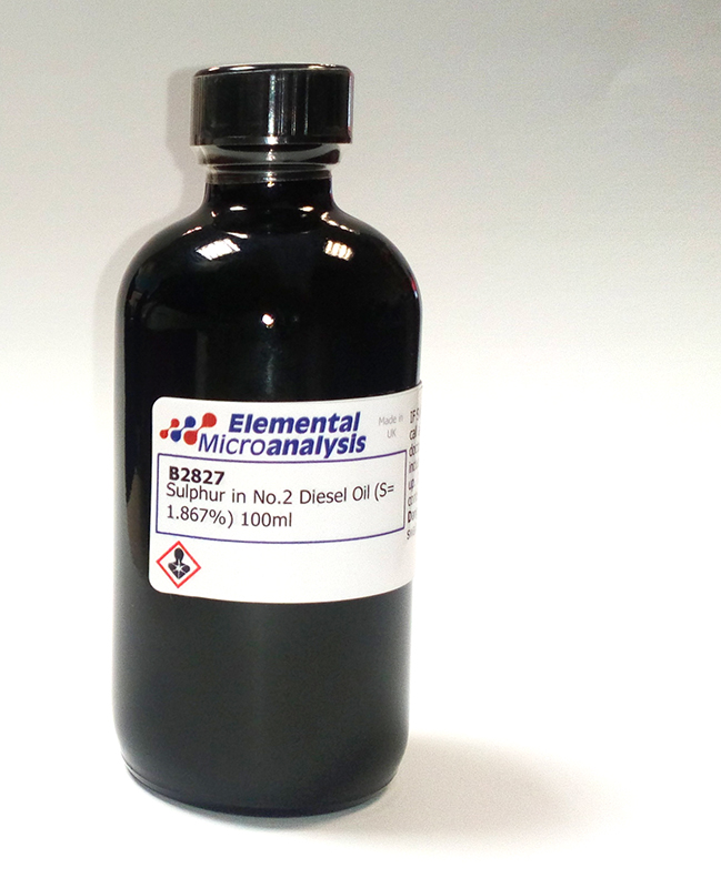 DISCONTINUED

Sulphur in No.2 Diesel Oil (S= 1.867%) 100ml